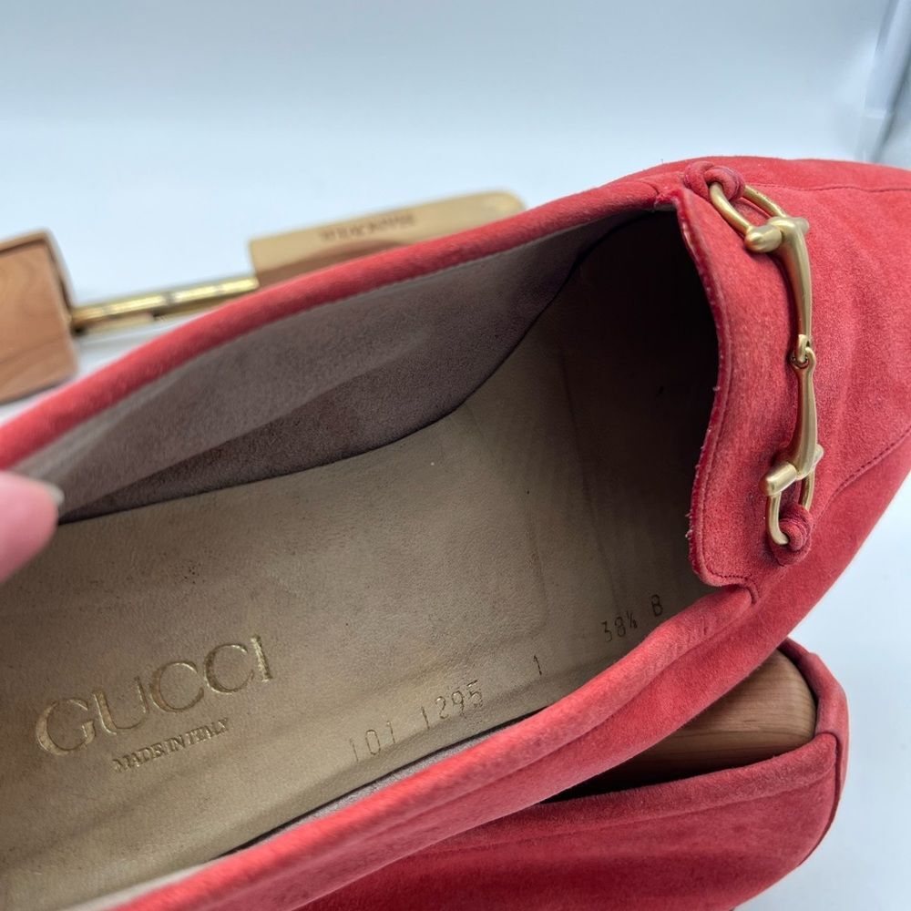 Gucci Women’s Jordaan Suede Accent Loafers 38.5 - Picture 14 of 15